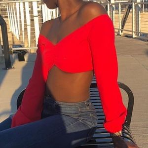 Red Crop Top